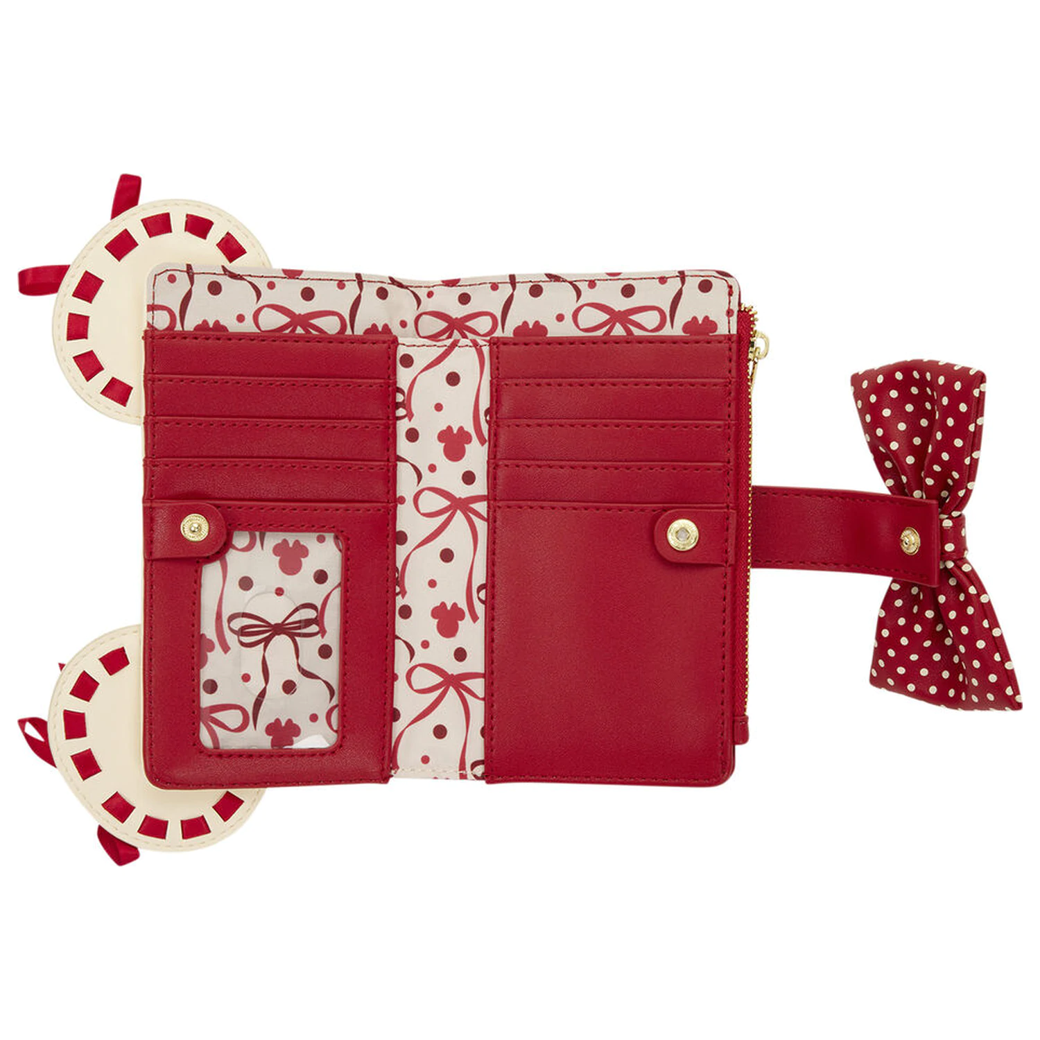 Loungefly Disney Minnie Mouse Rocks the Dots Coquette denarnica fotografija izdelka