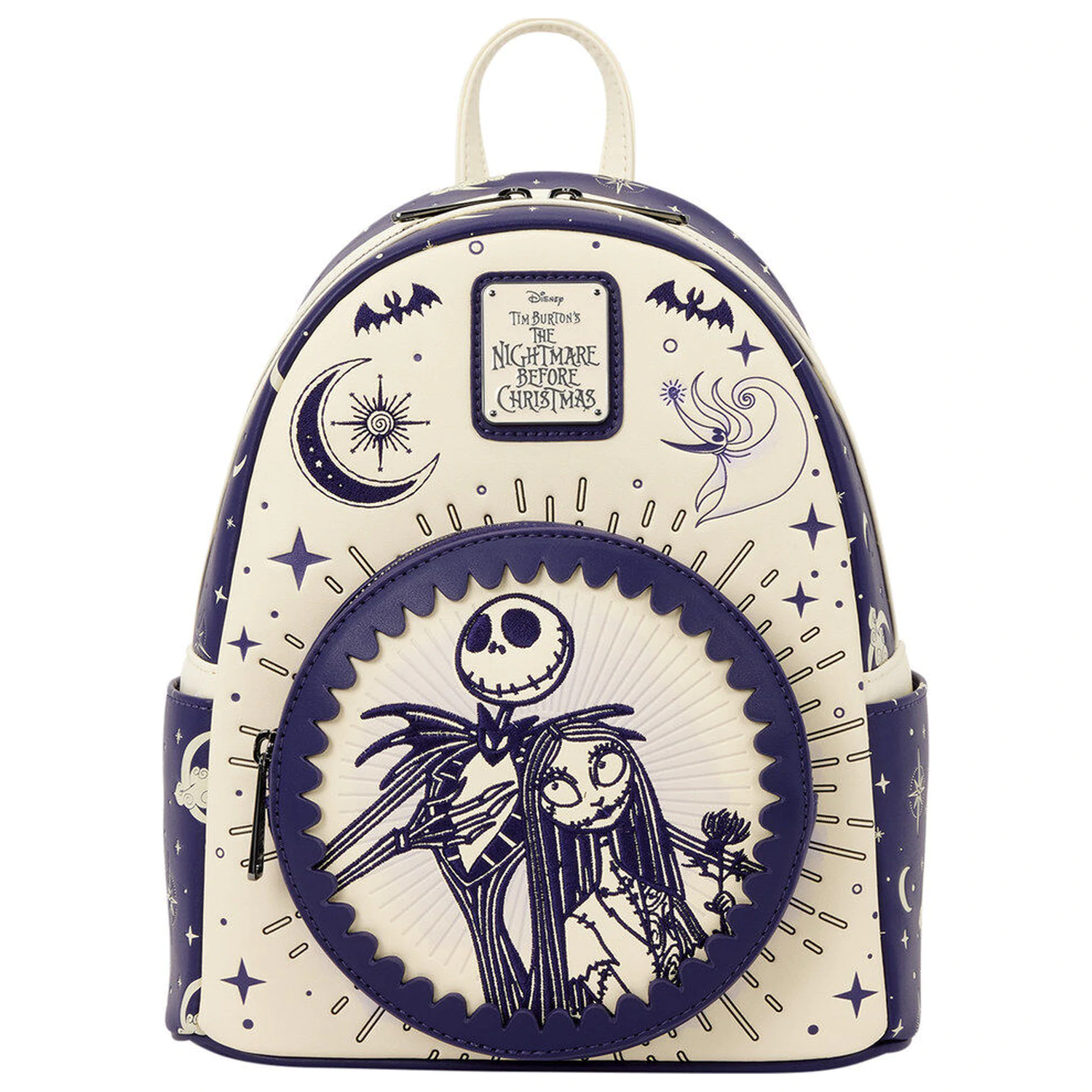 Loungefly Disney Nightmare Before Christmas Jack Skellington & Sally Night Sky nahrbtnik 26 cm fotografija izdelka