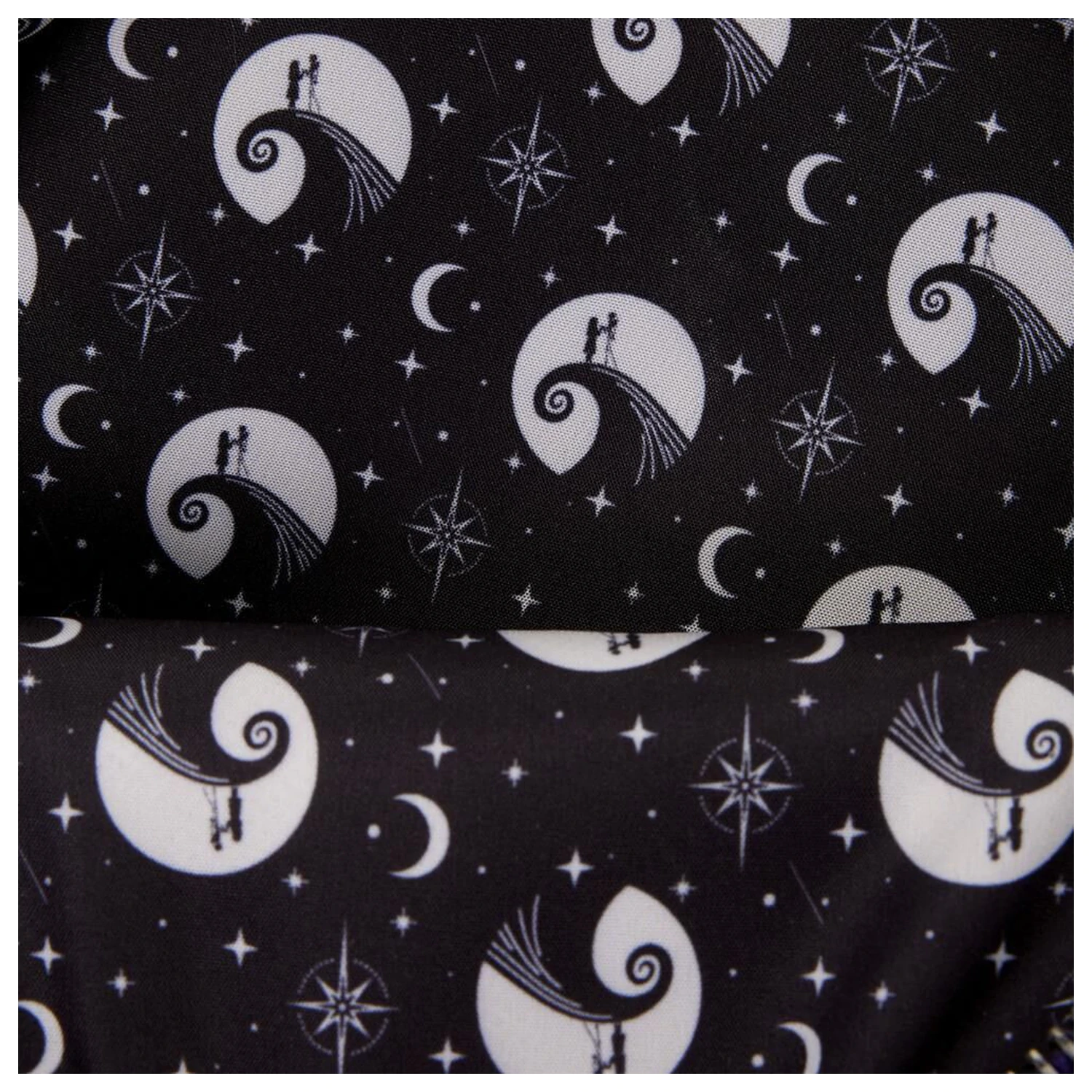 Loungefly Disney Nightmare Before Christmas Jack Skellington & Sally Night Sky nahrbtnik 26 cm fotografija izdelka