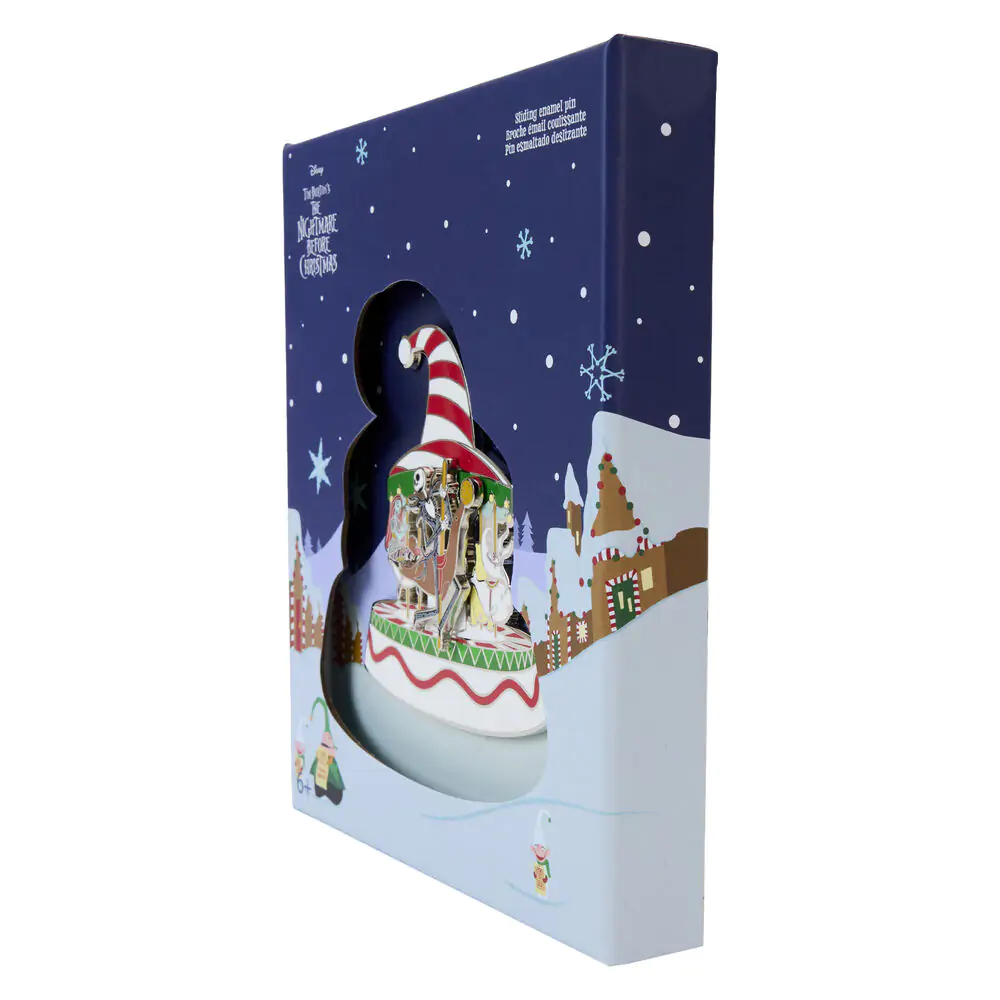 Loungefly Disney Nightmare Before Christmas Town Carousel emajliran *pin* fotografija izdelka