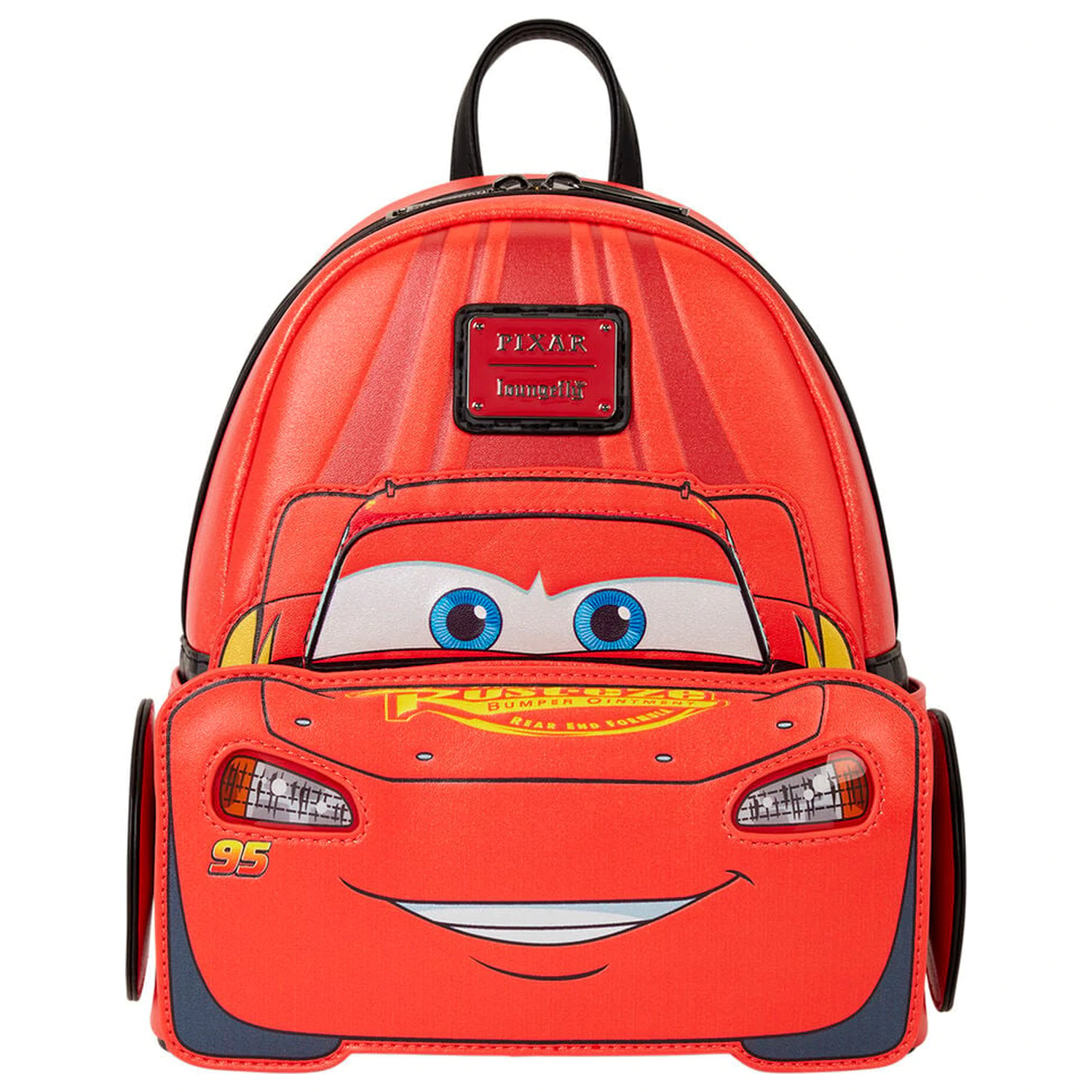 Loungefly Disney Pixar Cars 20th Anniversary Lightning McQueen Metallic Light-Up nahrbtnik 26cm fotografija izdelka