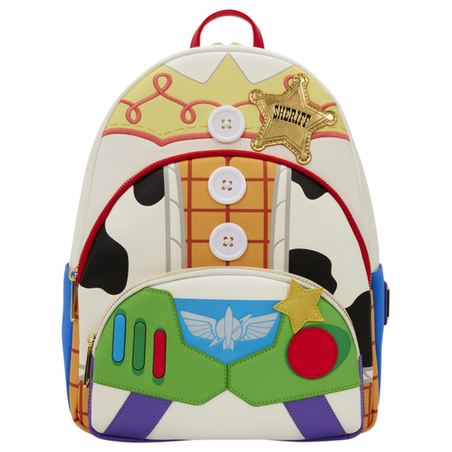 Loungefly Disney Pixar Toy Story 5 Jessie, Woody & Buzz Lightyear nahrbtnik 31cm fotografija izdelka