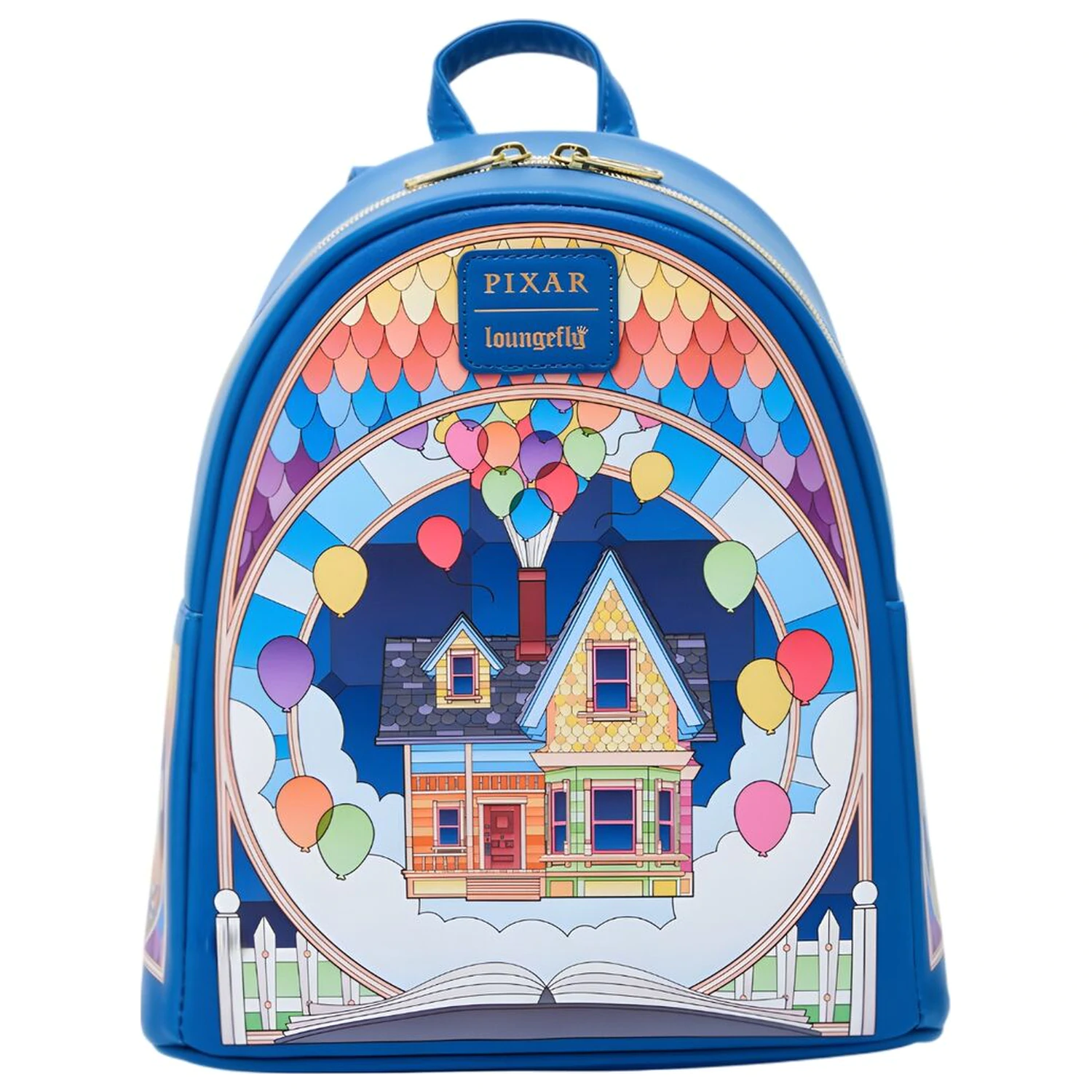 Loungefly Disney Pixar Up nahrbtnik iz vitraža 26 cm fotografija izdelka