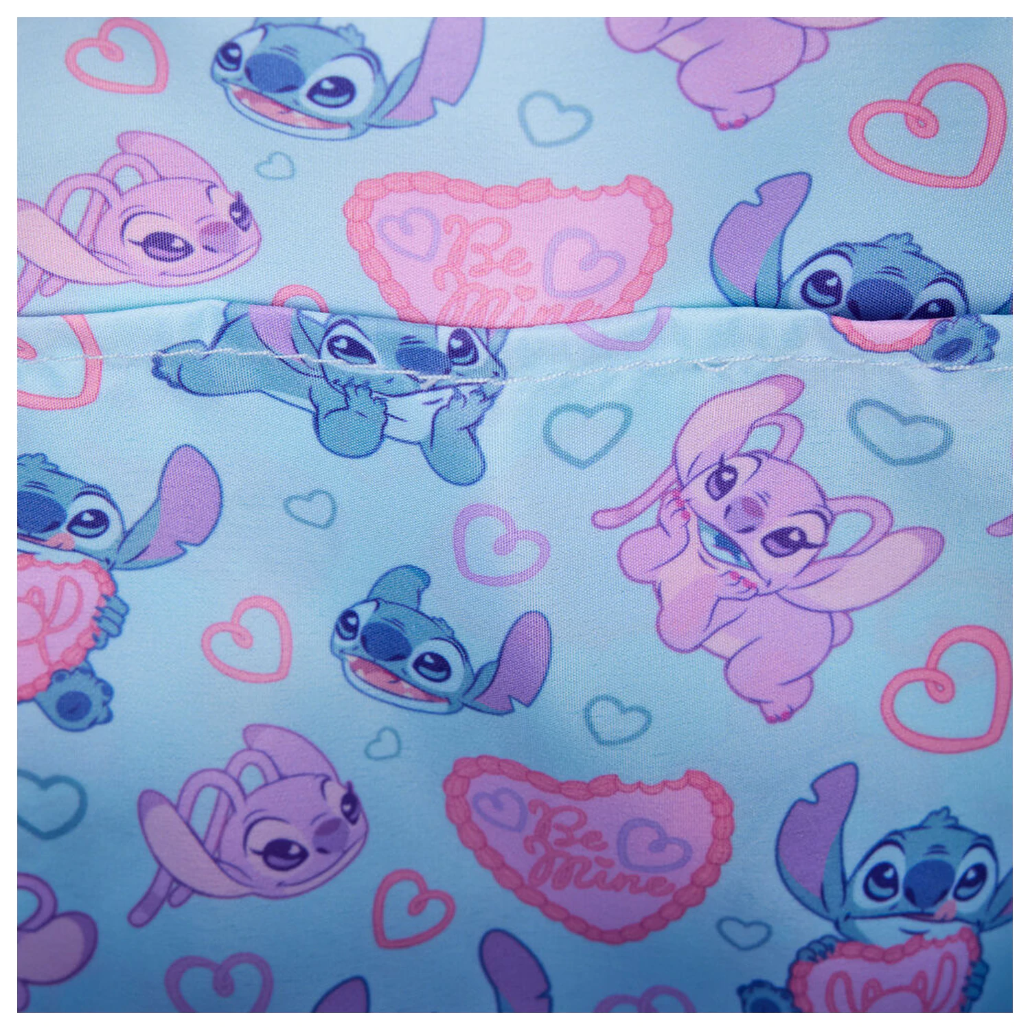 Loungefly Disney Stitch & Angel Be Mine nahrbtnik fotografija izdelka