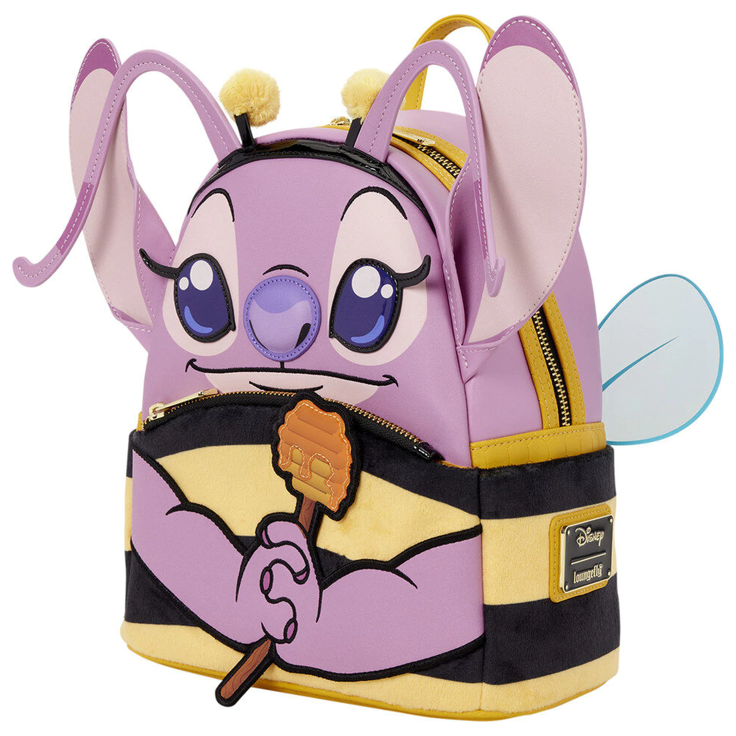 Loungefly Disney Stitch Angel Bumblebee nahrbtnik 26 cm fotografija izdelka