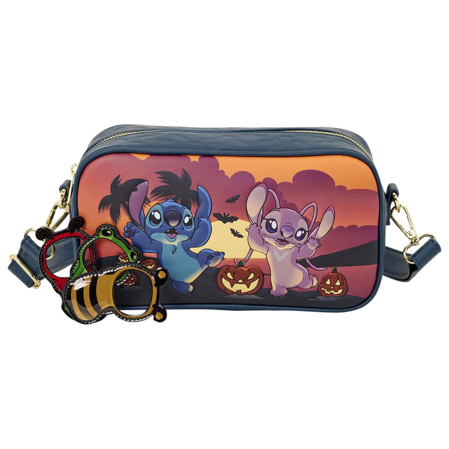 Loungefly Disney Stitch Halloween Angel & Stitch torba za čez ramo fotografija izdelka
