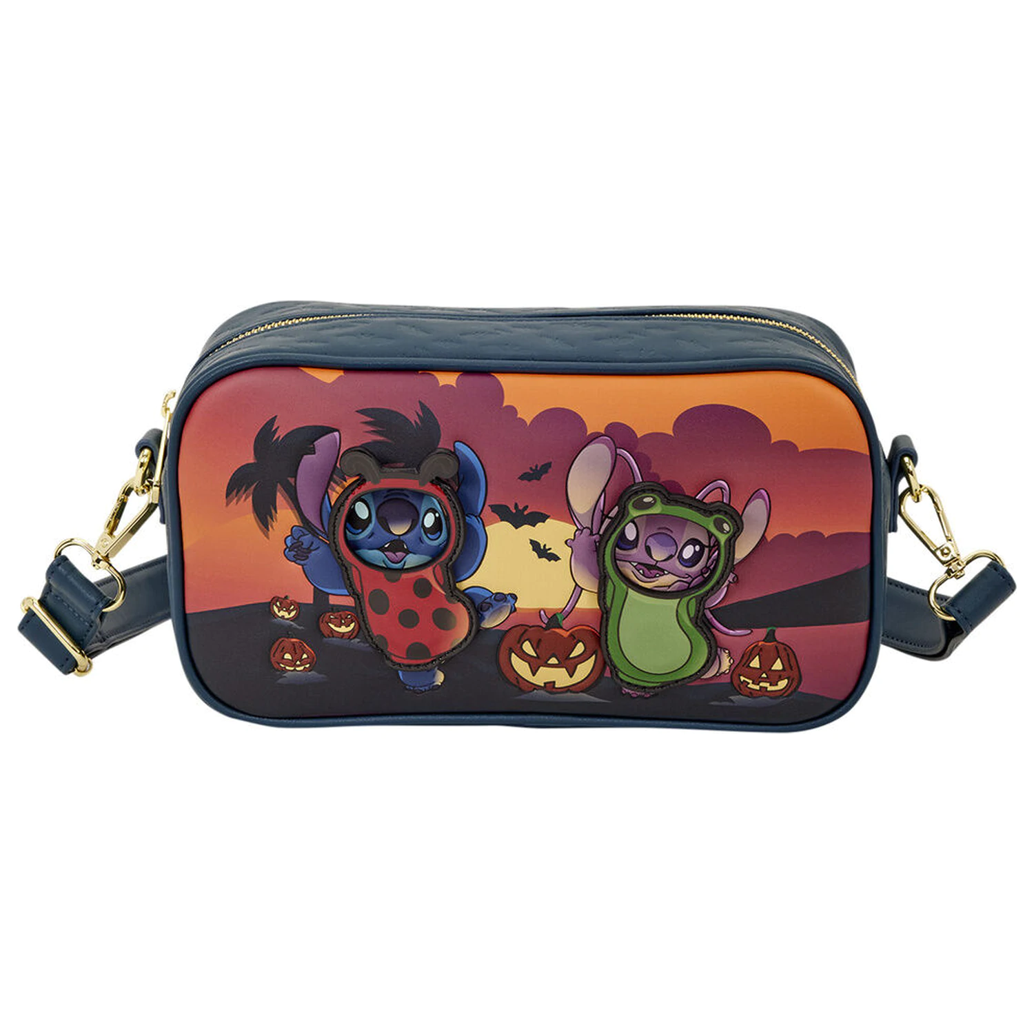 Loungefly Disney Stitch Halloween Angel & Stitch torba za čez ramo fotografija izdelka