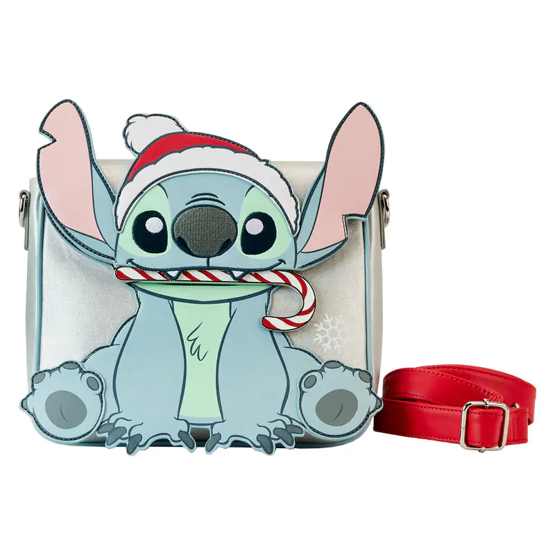 Loungefly Disney Stitch Holiday bleščeča crossbody torba fotografija izdelka