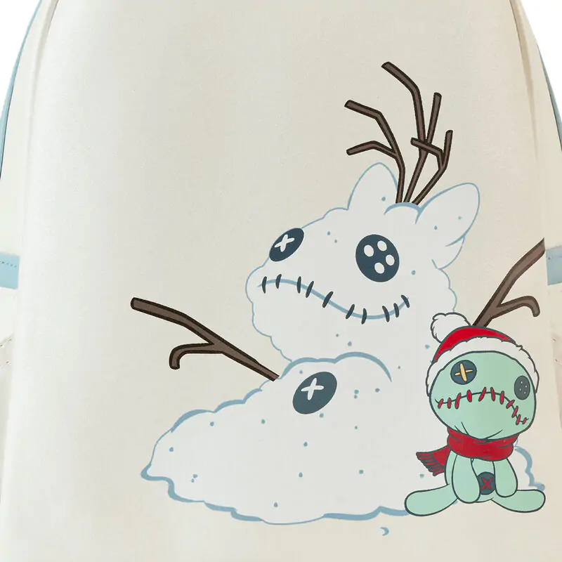 Loungefly Disney Stitch Holiday Snow Angel bleščeč nahrbtnik 26cm fotografija izdelka