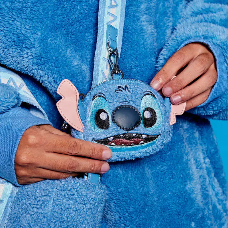 Loungefly Disney Stitch plišasta tote bag s coin bag fotografija izdelka