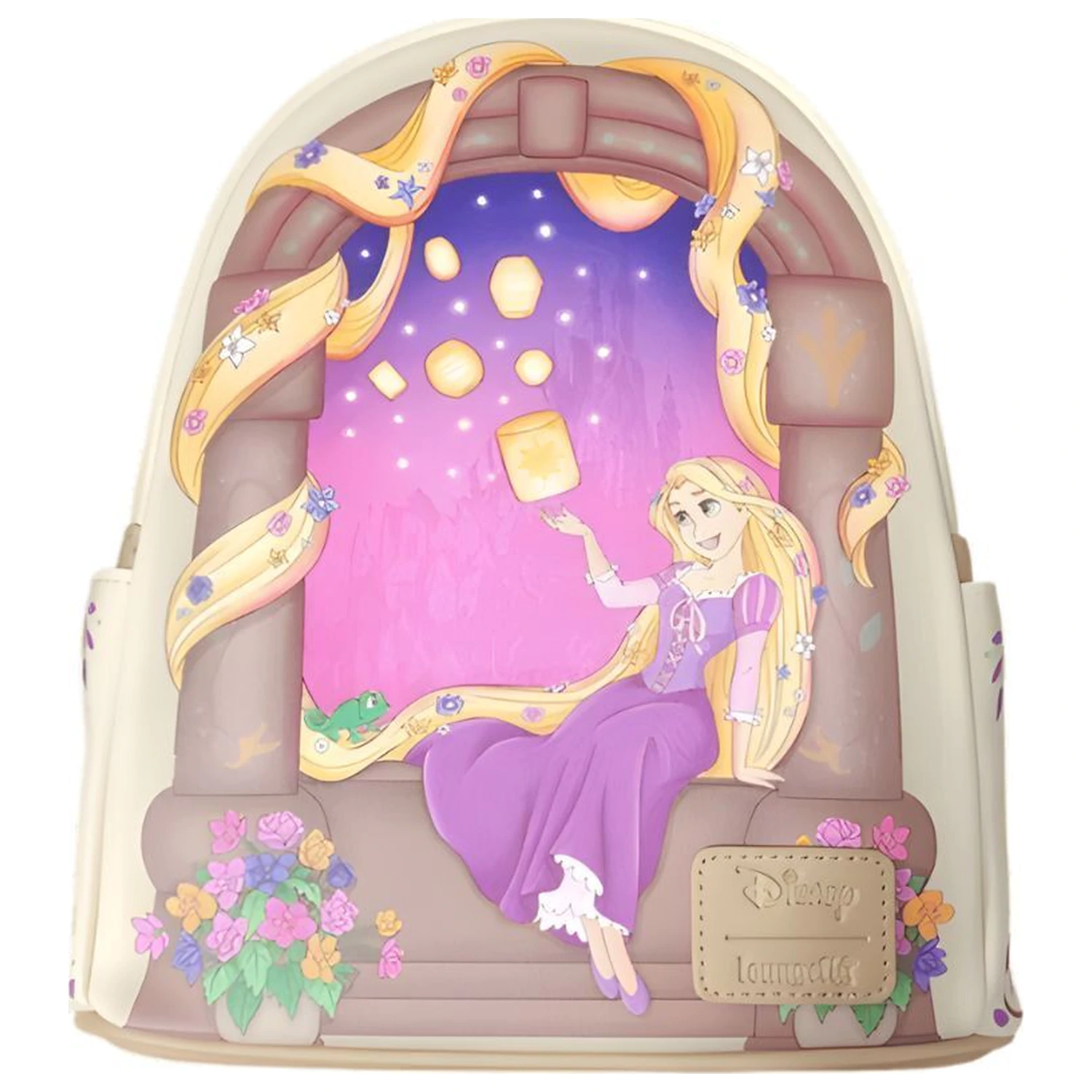 Loungefly Disney Tangled Rapunzel With Lanterns Scene nahrbtnik 26 cm fotografija izdelka
