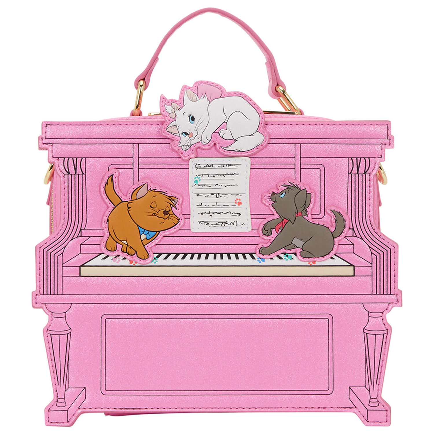 Loungefly Disney The Aristocats Piano torba za čez ramo fotografija izdelka