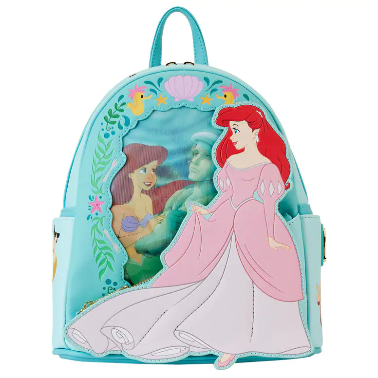 Loungefly Disney The Little Mermaid Ariel Princess Lenticular nahrbtnik 26 cm fotografija izdelka