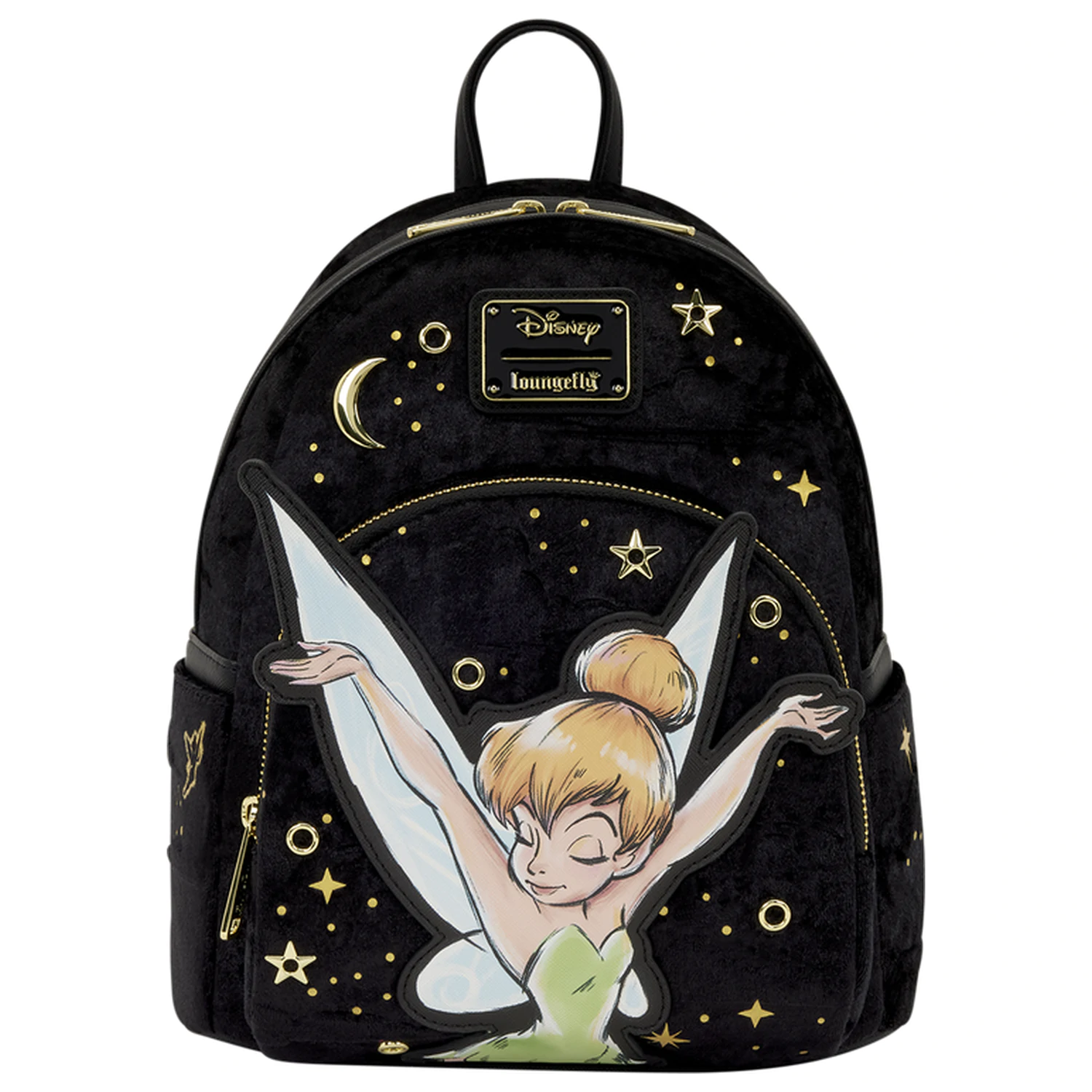 Loungefly Disney Tinker Bell Pixie Dust žametni nahrbtnik 26 cm fotografija izdelka