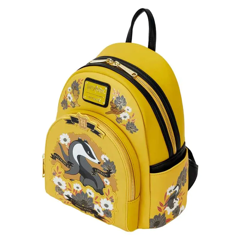 Loungefly Harry Potter Hufflepuff House Floral nahrbtnik 26 cm fotografija izdelka