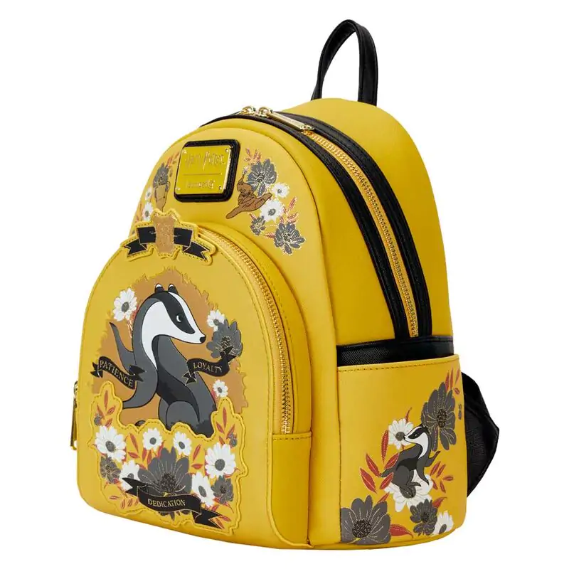 Loungefly Harry Potter Hufflepuff House Floral nahrbtnik 26 cm fotografija izdelka