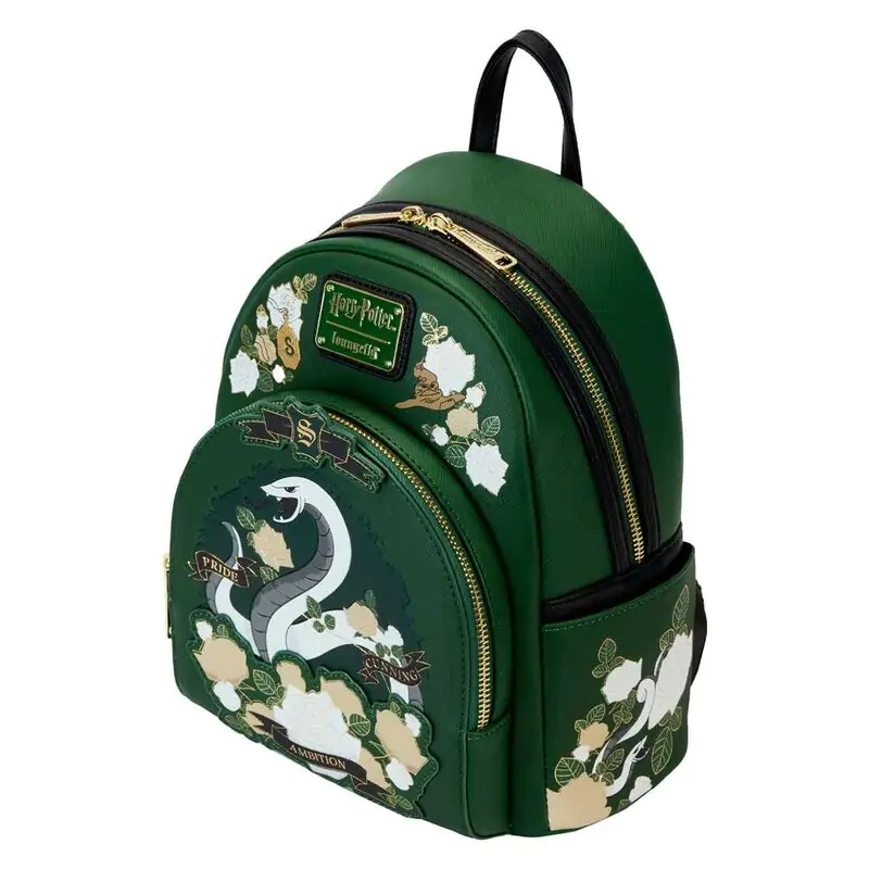 Loungefly Harry Potter Slytherin House Floral nahrbtnik 26 cm fotografija izdelka
