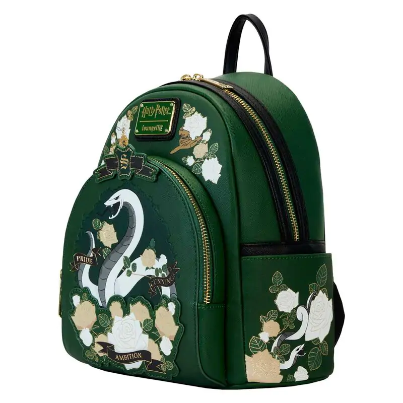 Loungefly Harry Potter Slytherin House Floral nahrbtnik 26 cm fotografija izdelka