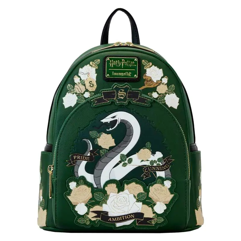 Loungefly Harry Potter Slytherin House Floral nahrbtnik 26 cm fotografija izdelka