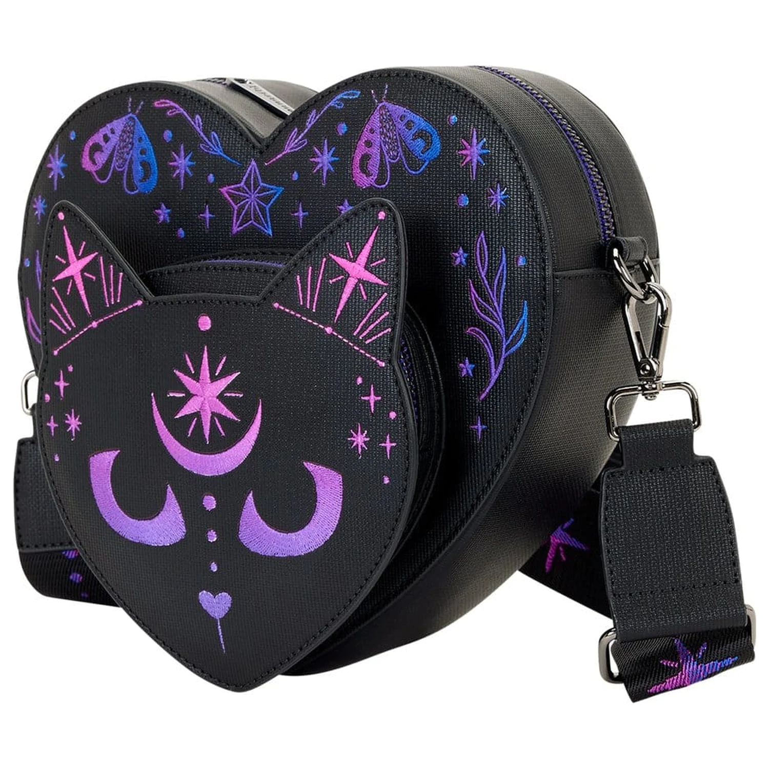 Loungefly Crossbody Torba Neon Cat fotografija izdelka
