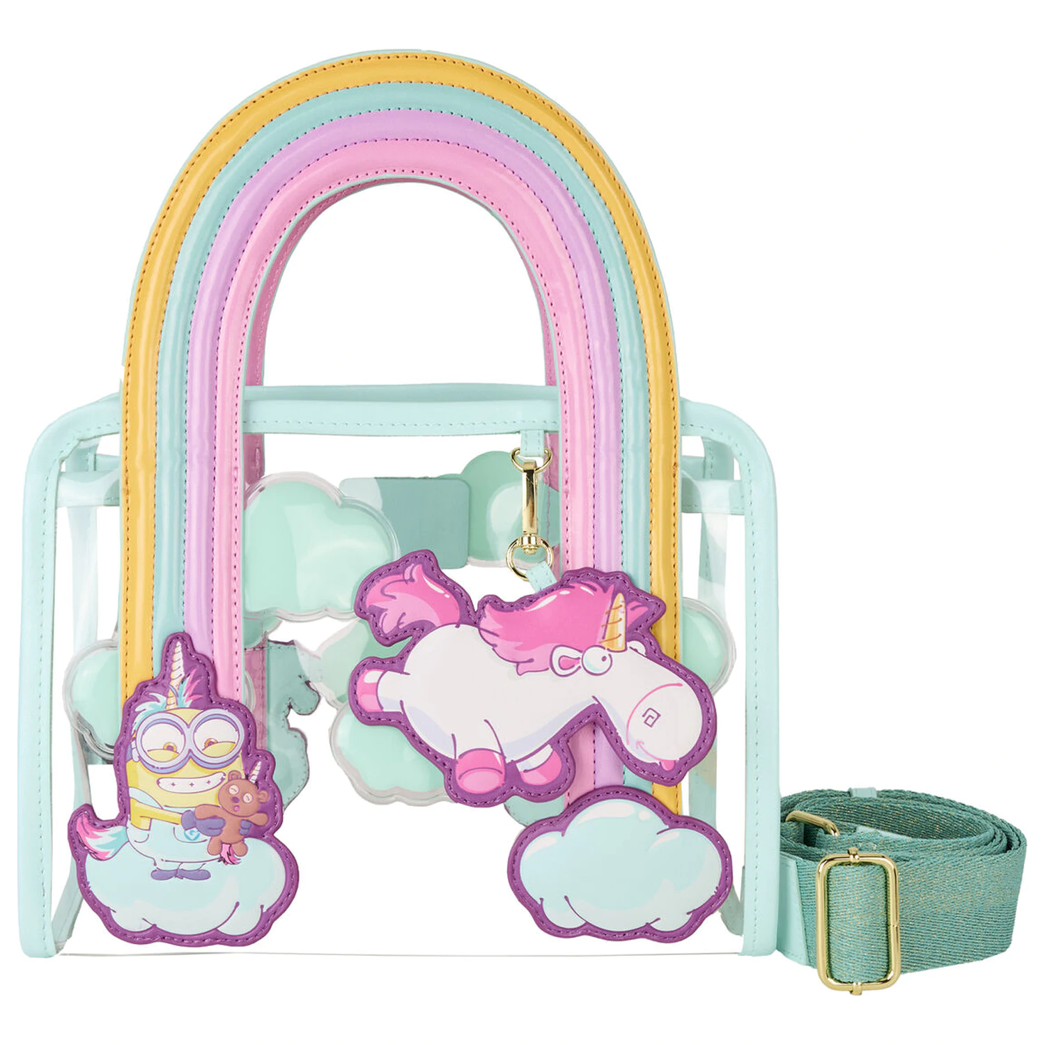 Loungefly Minions Fluffy Unicorn torba za čez ramo fotografija izdelka