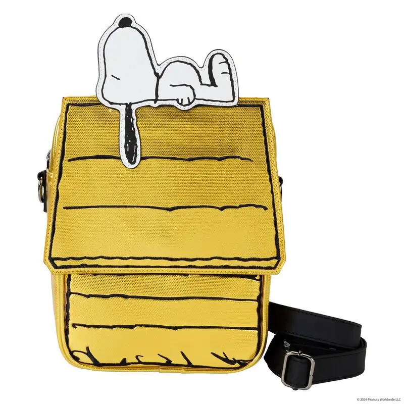 Loungefly Peanuts 75th Anniversary Snoopy Sleeping Pasja uta crossbody torba fotografija izdelka