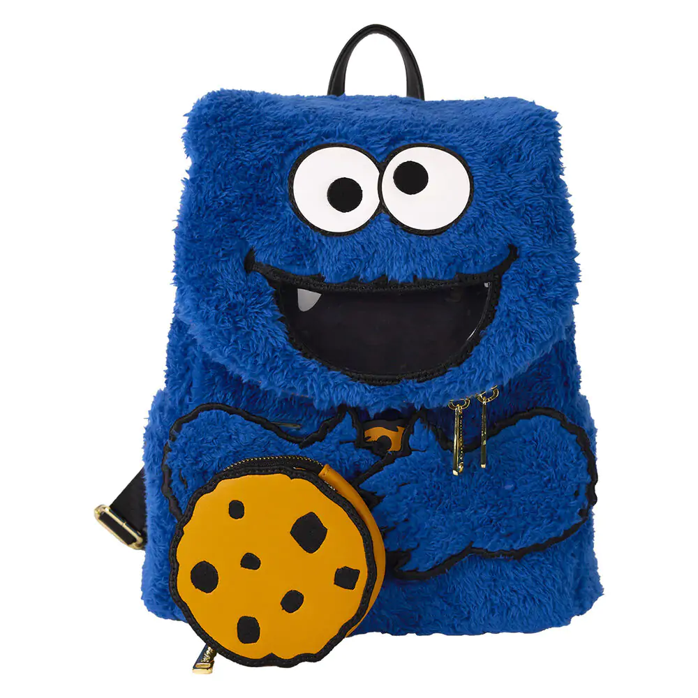 Loungefly Sesame Street Cookie Monster Plush nahrbtnik + denarnica fotografija izdelka