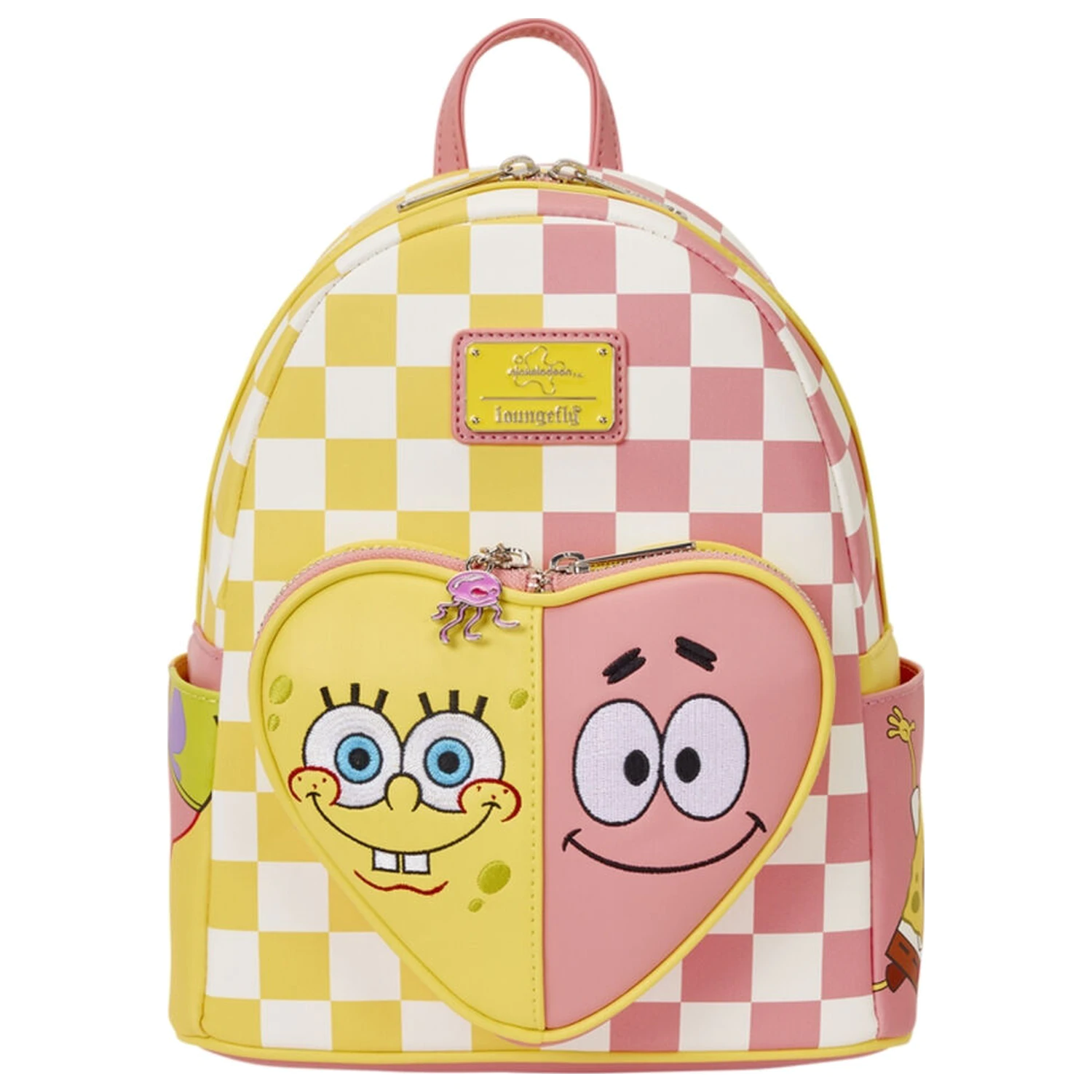 Loungefly SpongeBob SquarePants & Patrick Star Checkered nahrbtnik 26 cm fotografija izdelka