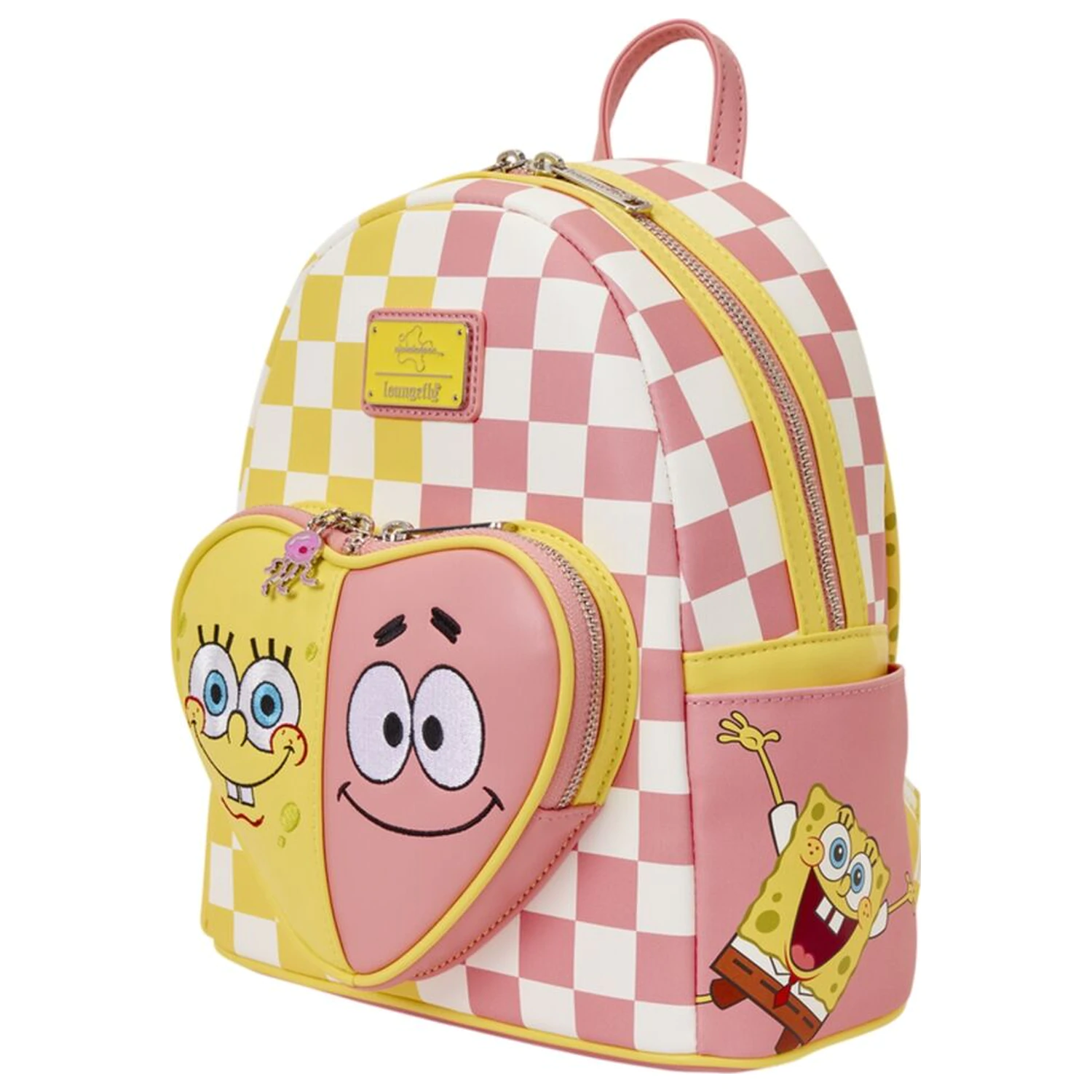 Loungefly SpongeBob SquarePants & Patrick Star Checkered nahrbtnik 26 cm fotografija izdelka
