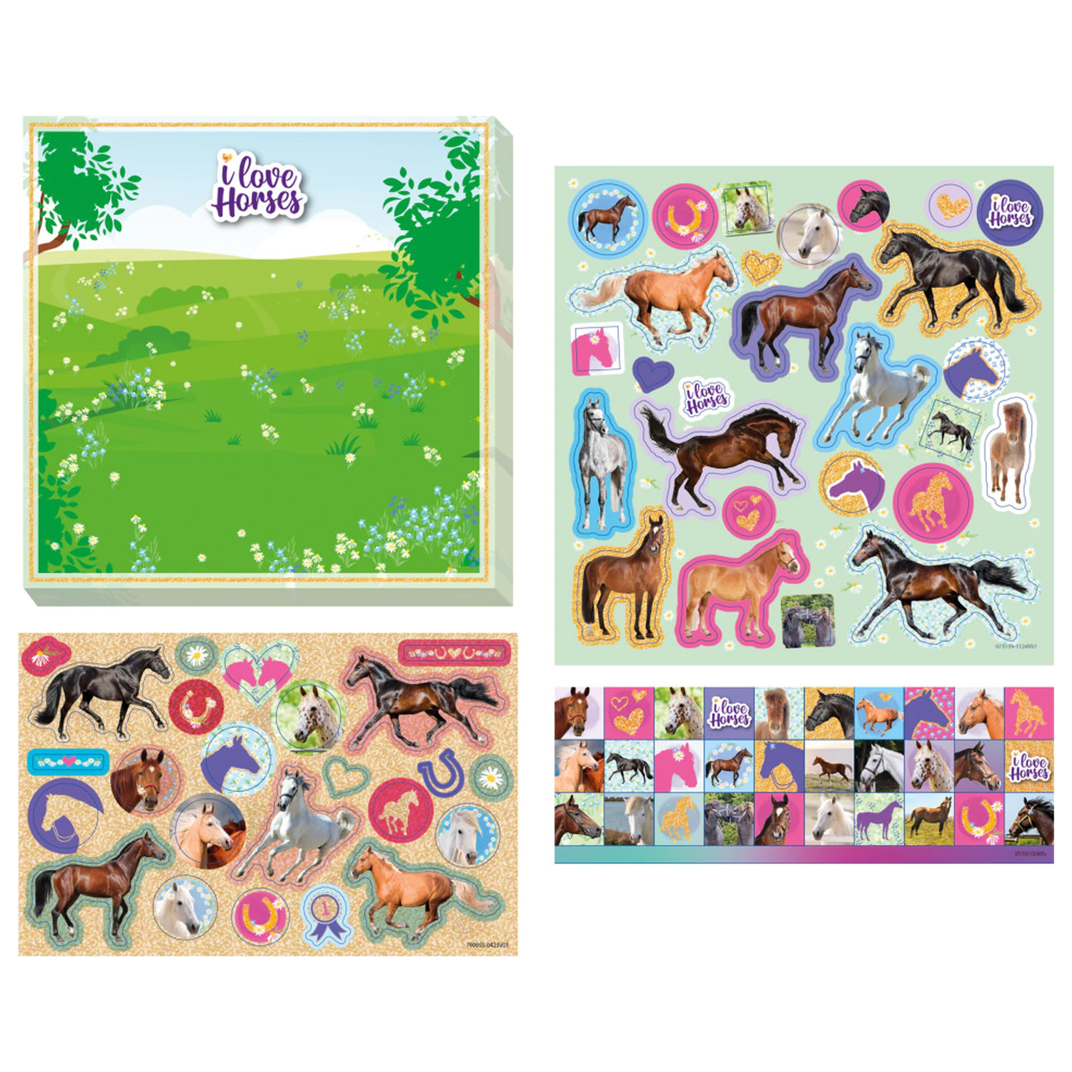 Komplet nalepk za jahanje konj fotografija izdelka