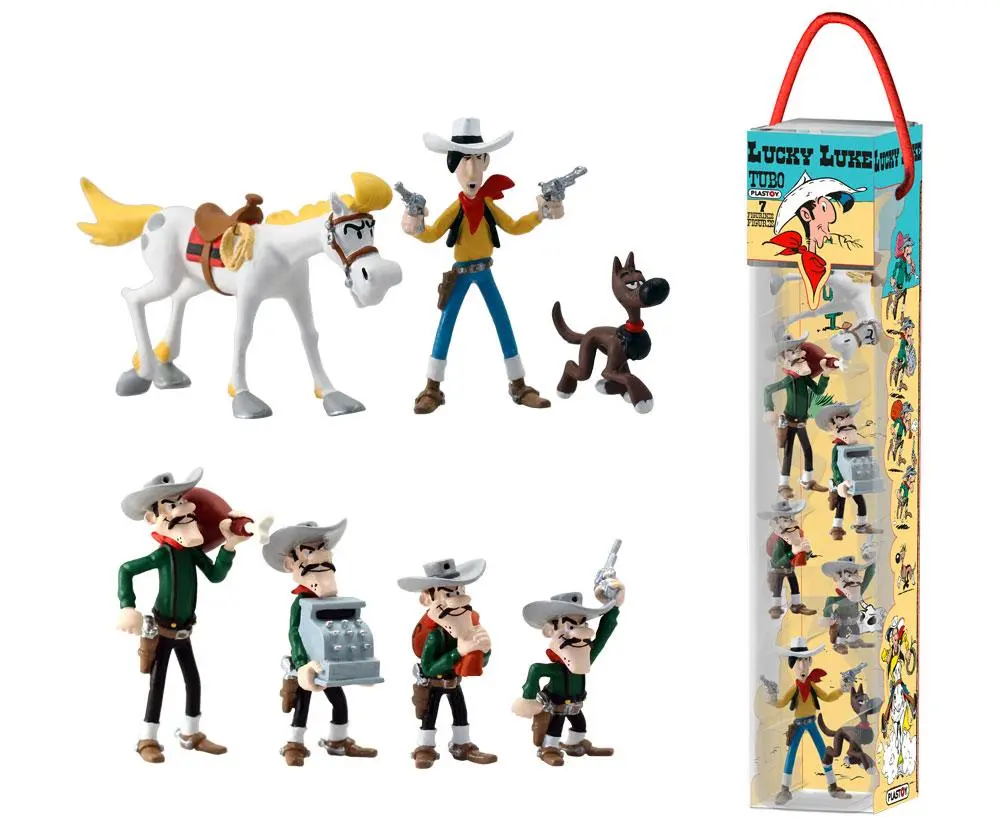 Lucky Luke Mini Figure 7-Pack Figurice 4 - 10 cm fotografija izdelka