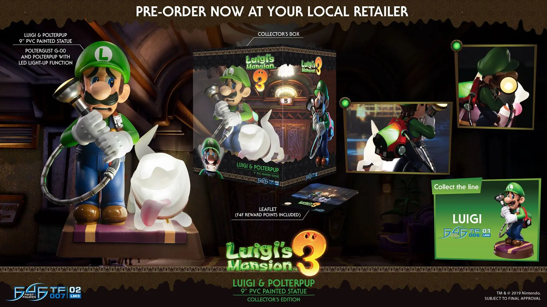 Luigi's Mansion 3 PVC kip Luigi & Polterpup Collector's Edition 23 cm fotografija izdelka