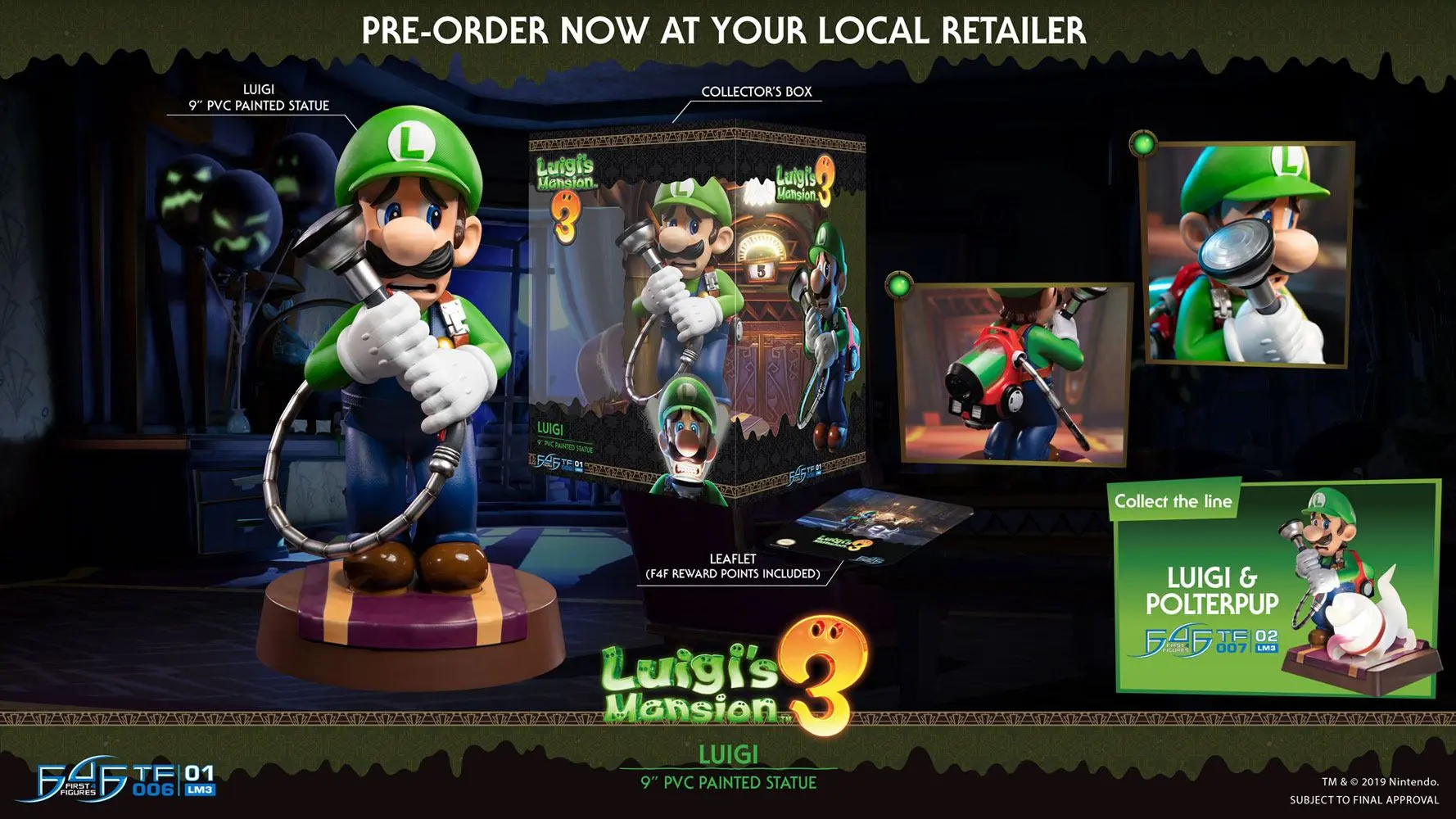 Luigi's Mansion 3 PVC Kip Luigi 23 cm fotografija izdelka