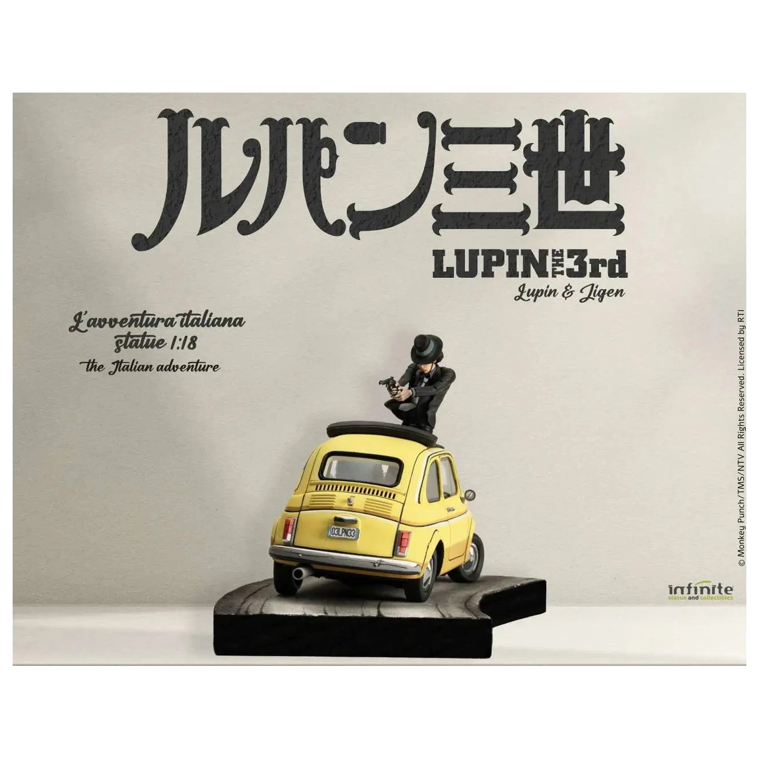 Lupin the 3rd The Italian Adventure Lupin Jigen Kip 1/18 14 cm fotografija izdelka