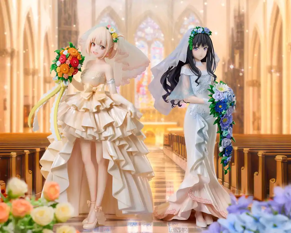 Lycoris Recoil PVC Kip 1/7 Takina Inoue Wedding dress Ver. 25 cm fotografija izdelka