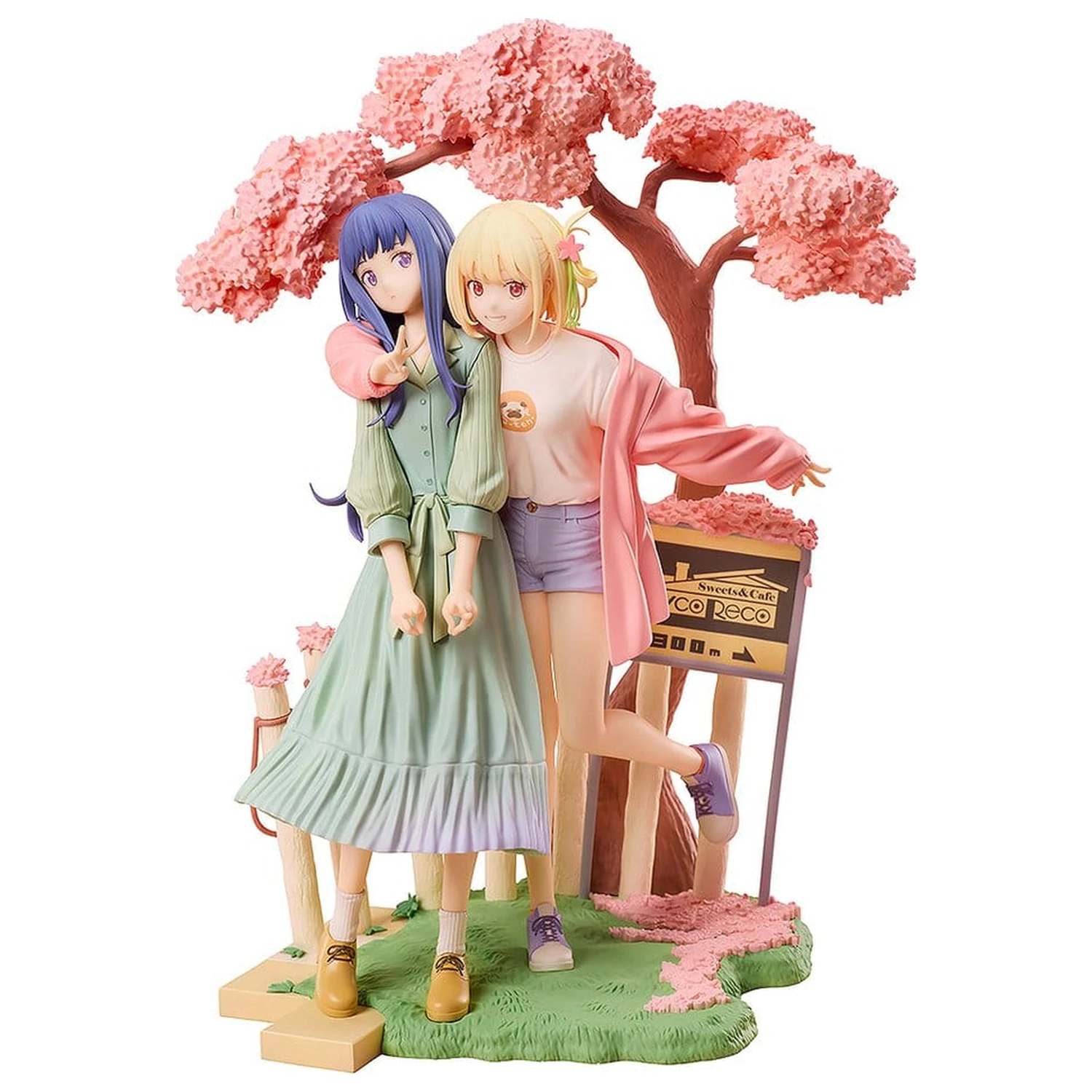 Lycoris Recoil PVC figure 2 kosa Chisato Nishikigi & Takina Inoue Spring Ver. 25 cm fotografija izdelka