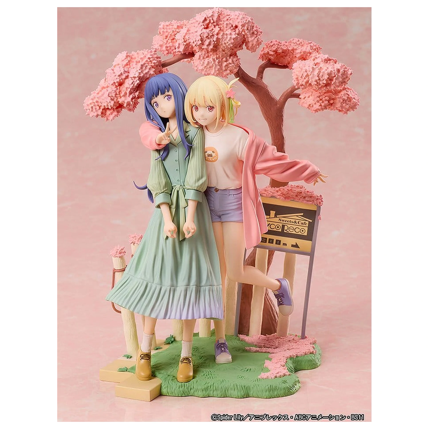 Lycoris Recoil PVC figure 2 kosa Chisato Nishikigi & Takina Inoue Spring Ver. 25 cm fotografija izdelka