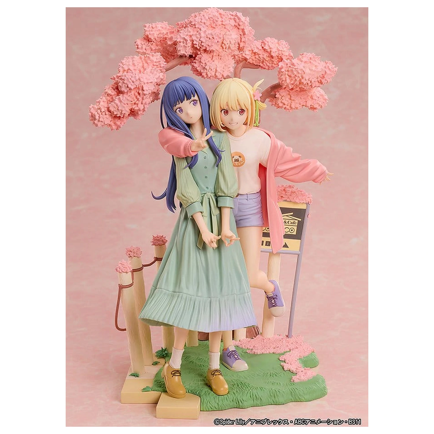 Lycoris Recoil PVC figure 2 kosa Chisato Nishikigi & Takina Inoue Spring Ver. 25 cm fotografija izdelka