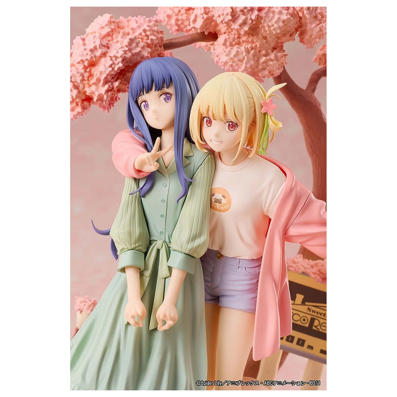 Lycoris Recoil PVC figure 2 kosa Chisato Nishikigi & Takina Inoue Spring Ver. 25 cm fotografija izdelka
