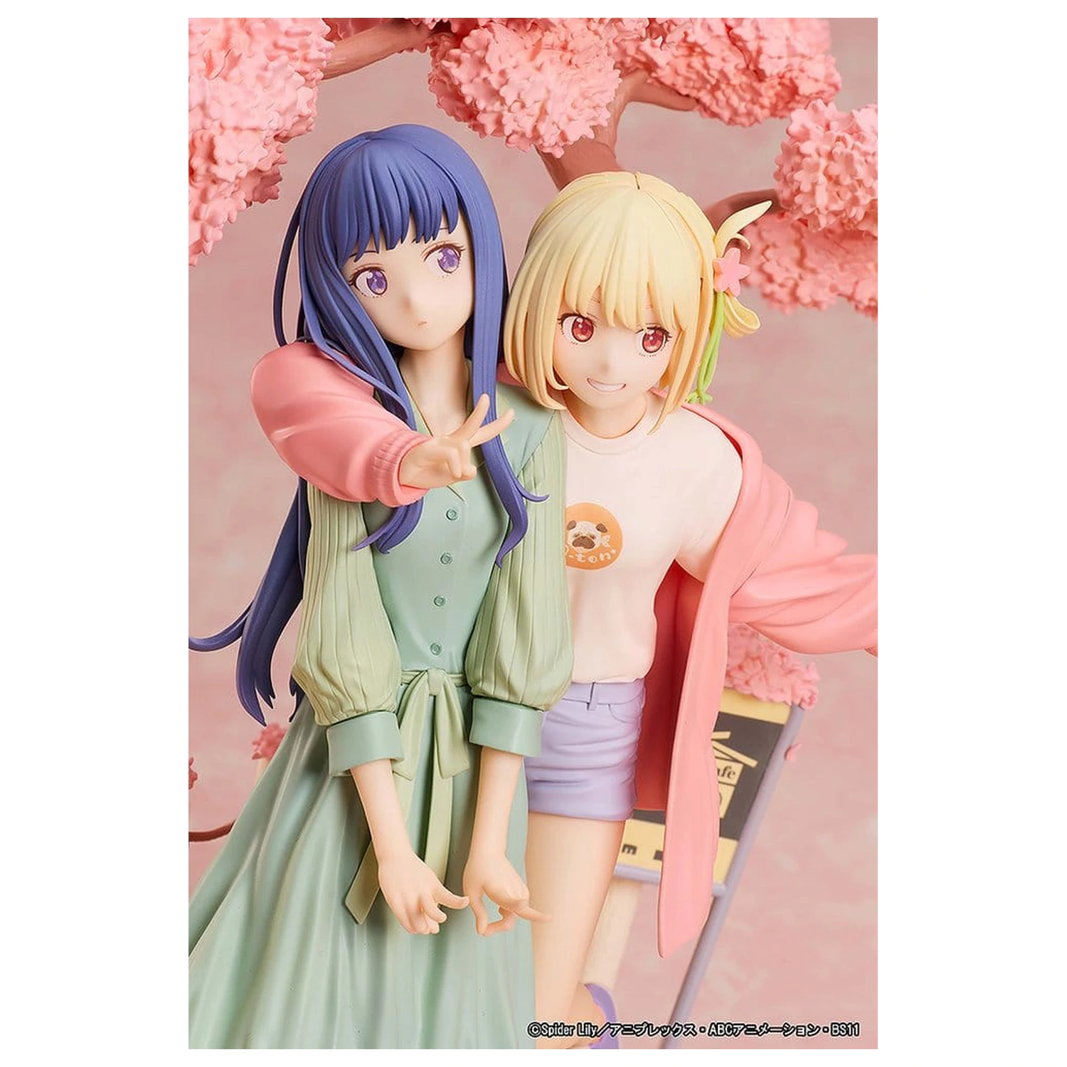 Lycoris Recoil PVC figure 2 kosa Chisato Nishikigi & Takina Inoue Spring Ver. 25 cm fotografija izdelka