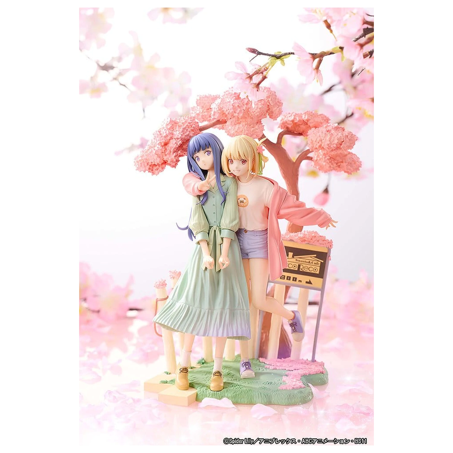 Lycoris Recoil PVC figure 2 kosa Chisato Nishikigi & Takina Inoue Spring Ver. 25 cm fotografija izdelka