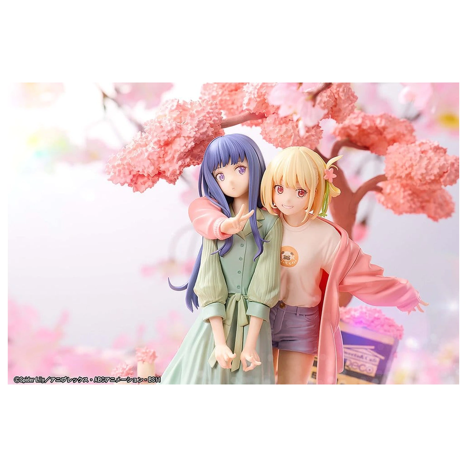 Lycoris Recoil PVC figure 2 kosa Chisato Nishikigi & Takina Inoue Spring Ver. 25 cm fotografija izdelka