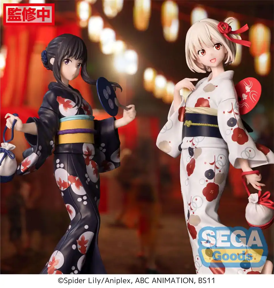 Lycoris Recoil Luminasta PVC kip Chisato Nishikigi Going out in a yukata 19 cm fotografija izdelka