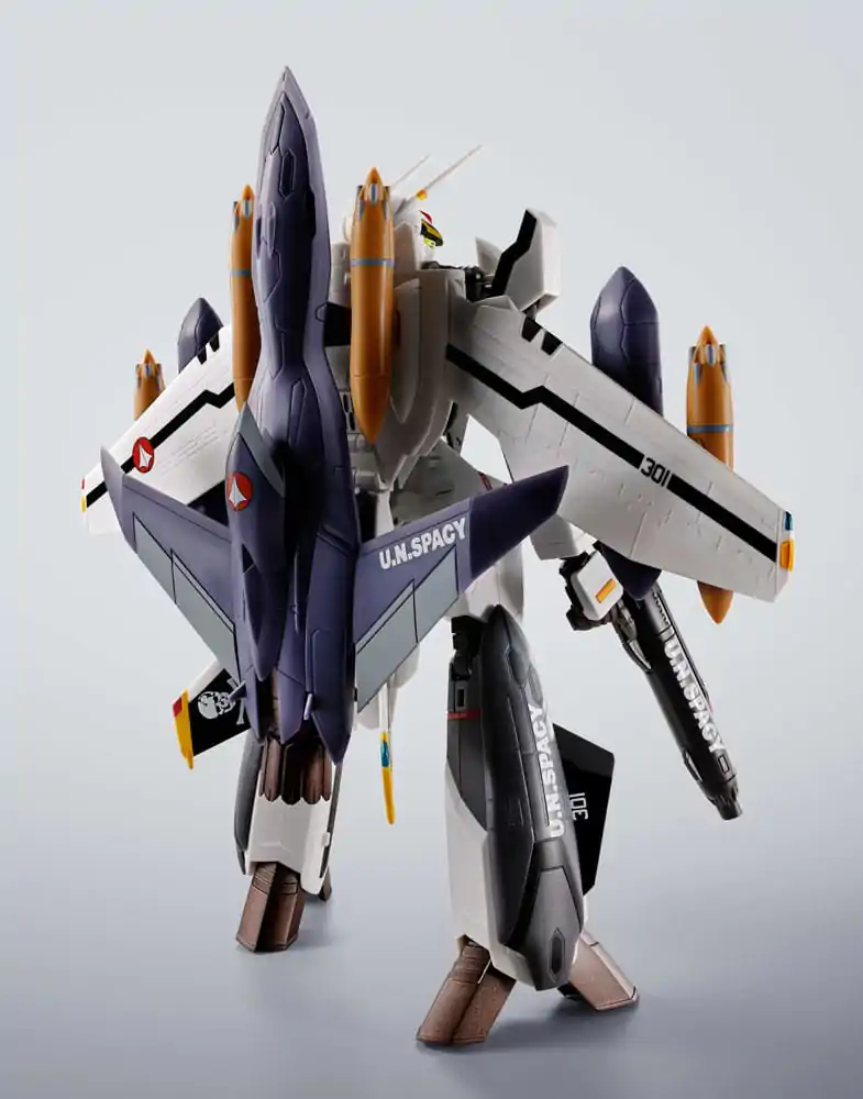 Macross 7 Hi-Metal R akcijska figura VF-0S Phoenix (Roy Focker Use) & QF-2200D-B Ghost komplet 14 cm fotografija izdelka