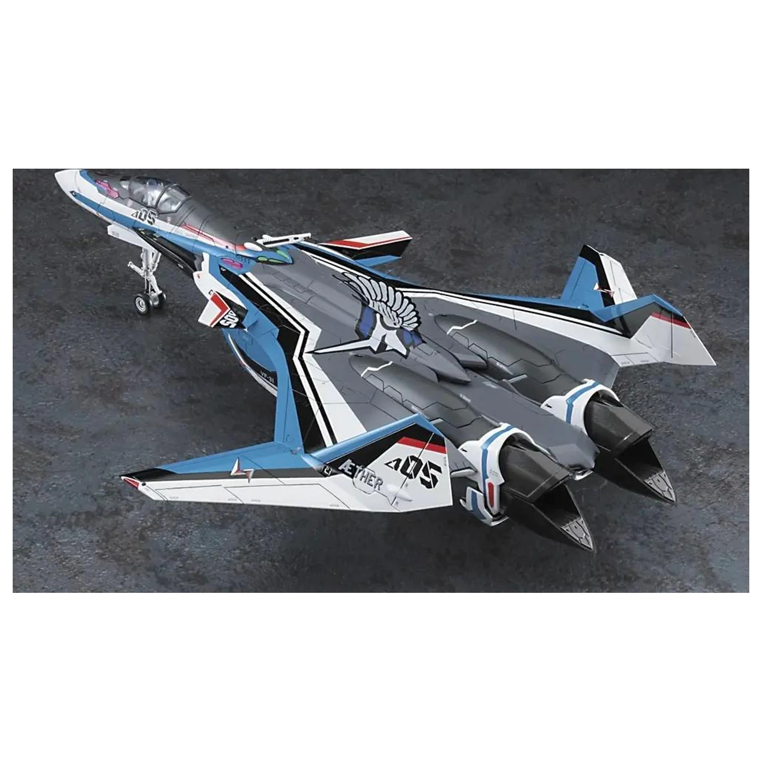 Macross Delta VF-31J Custom Siegfried Hayate Plastični model 1/72 fotografija izdelka