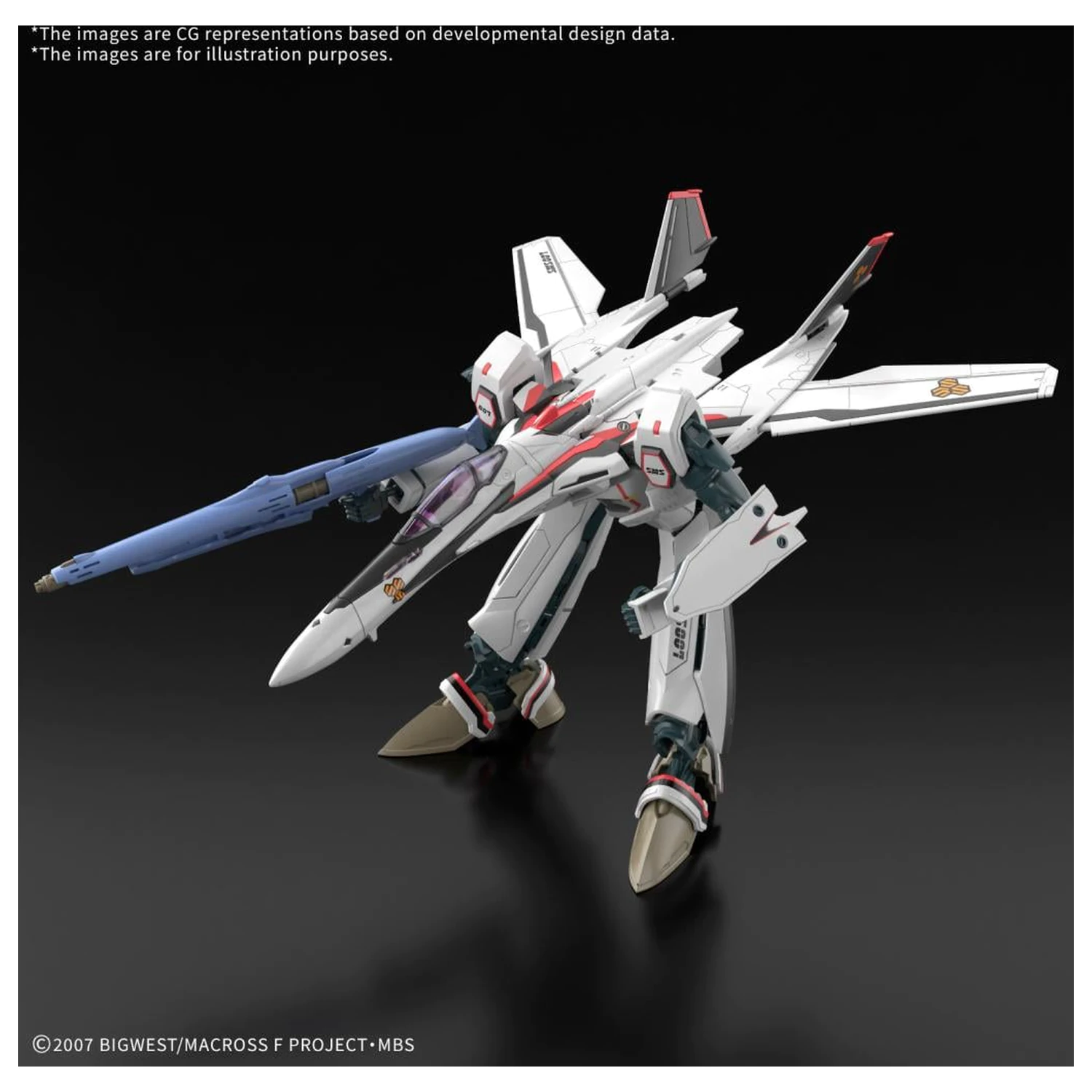 Macross HG 1/100 VF-25F Messiah Valkyrie Alto Custom Komplet modela fotografija izdelka