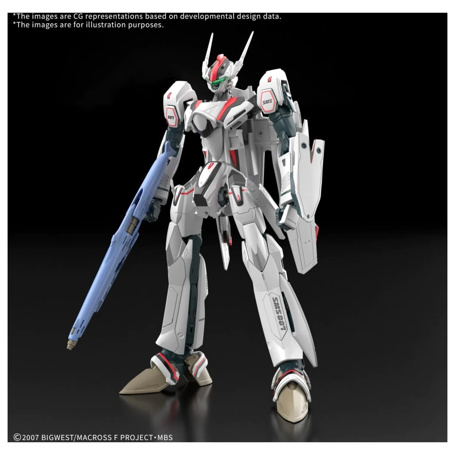 Macross HG 1/100 VF-25F Messiah Valkyrie Deluxe Set Komplet modelov fotografija izdelka