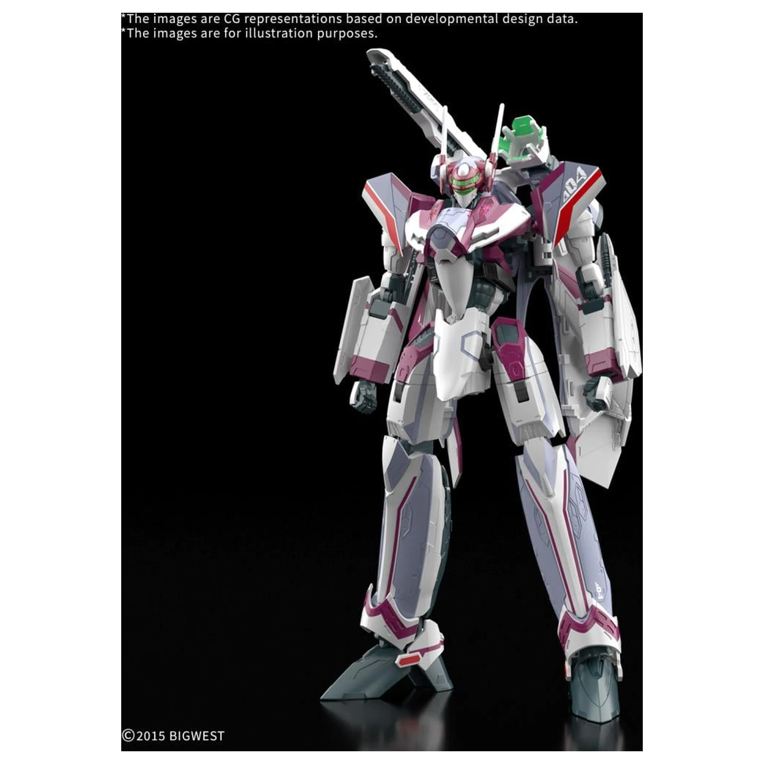 Macross HG 1/100 VF-31C Siegfried (Farina Jenius) Deluxe komplet modela fotografija izdelka