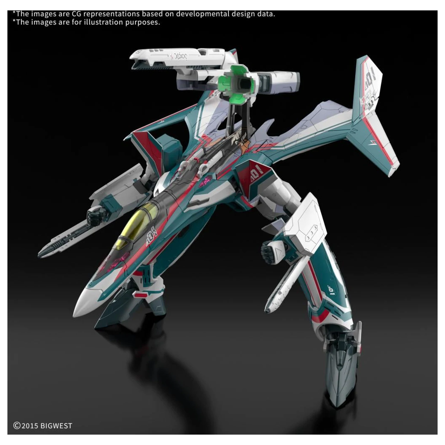 Macross HG 1/100 VF-31S Siegfried (Arad Moders Use) Model komplet fotografija izdelka