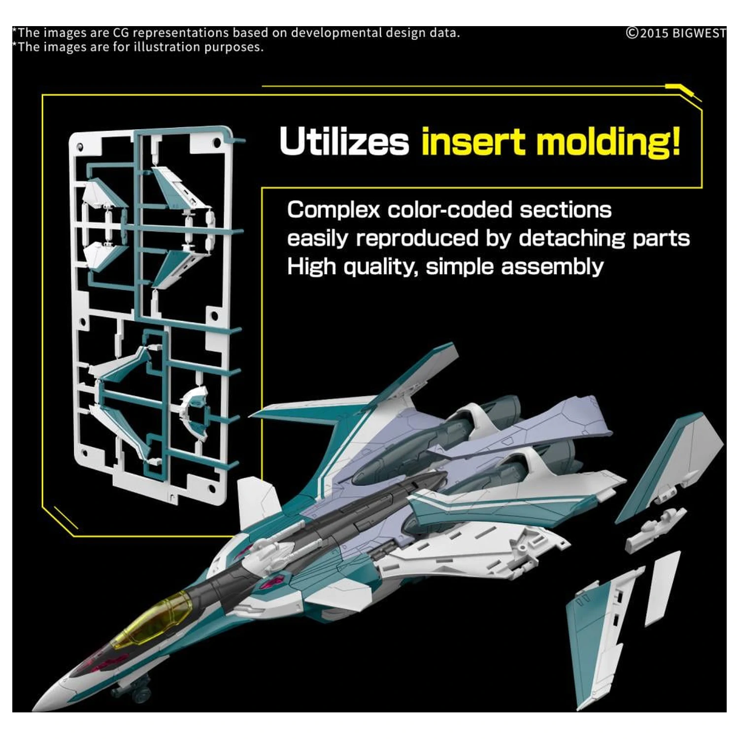 Macross HG 1/100 VF-31S Siegfried (Arad Moders Use) Model komplet fotografija izdelka